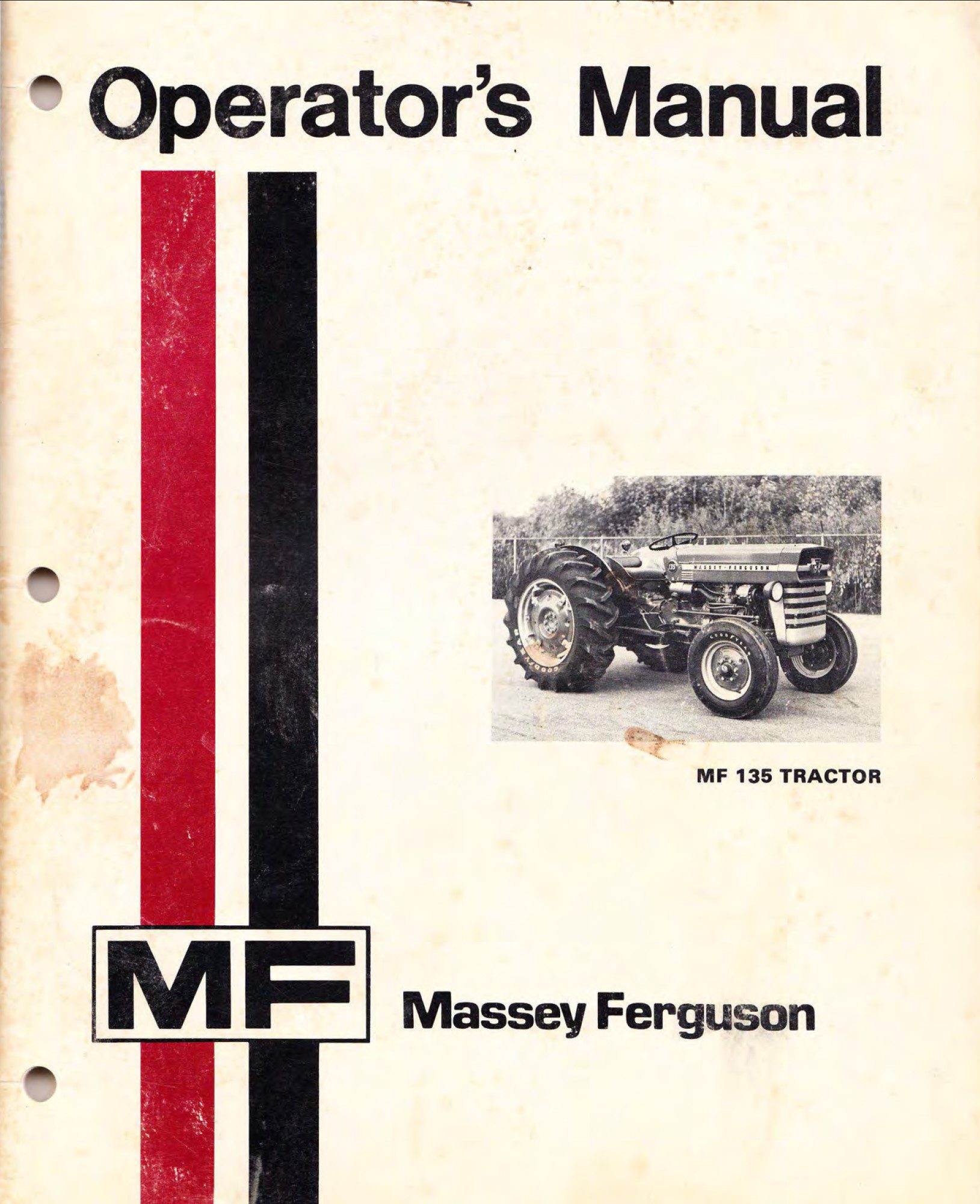 massey ferguson mf 135 operator’s manual