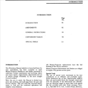 massey ferguson mf 135 service manual