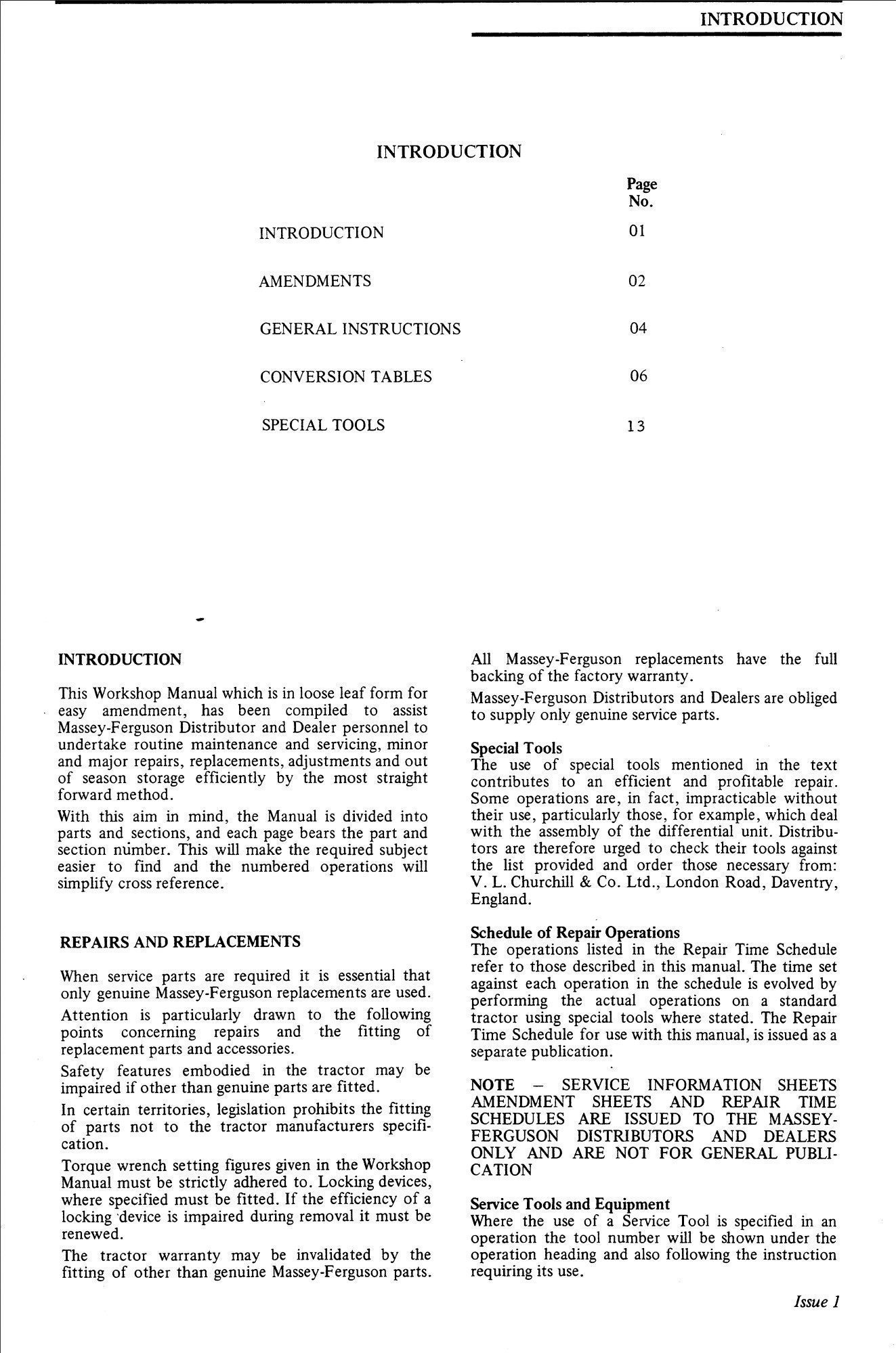 massey ferguson mf 135 service manual