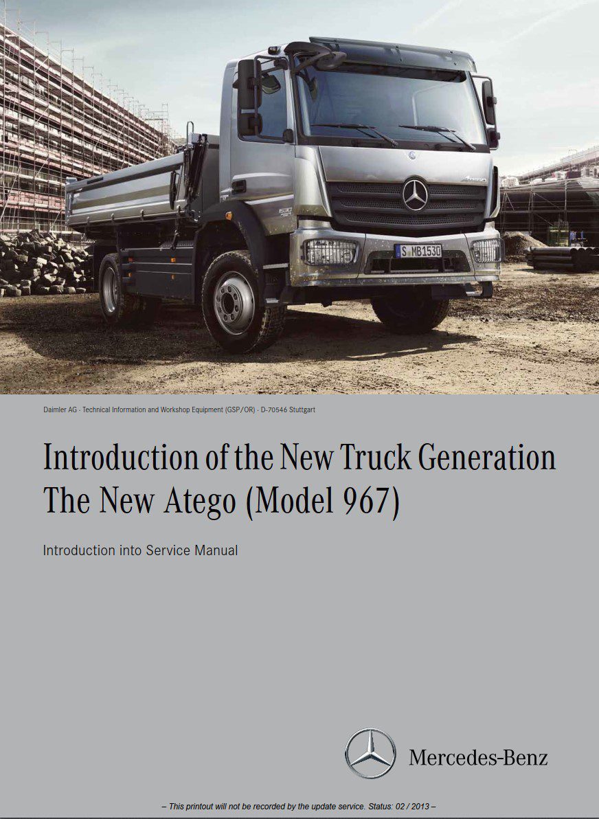 mercedes new atego service manual