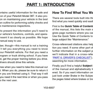 peterbilt 387 operator’s manual after 1 07