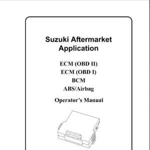 suzuki master book fault codes dtc