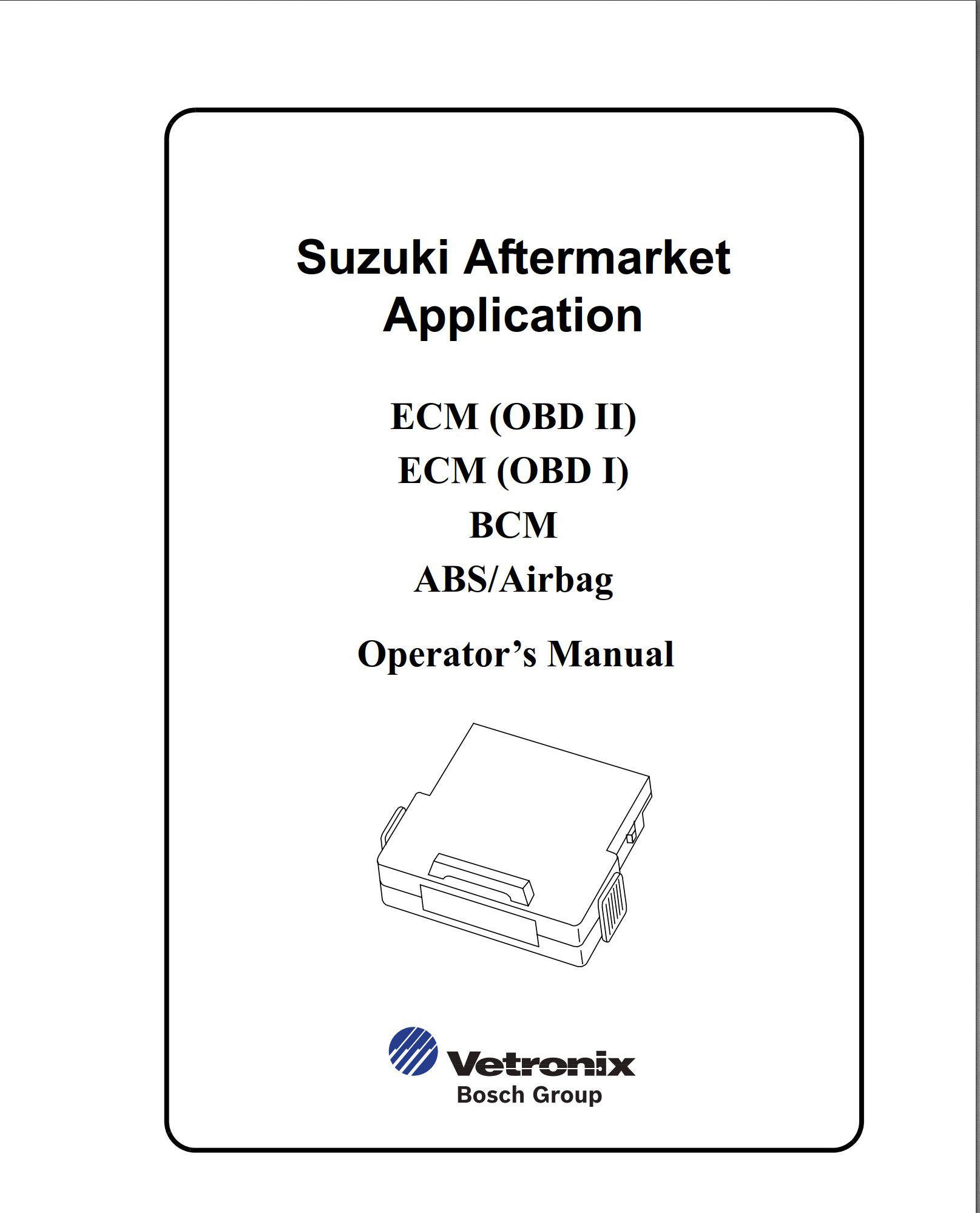 suzuki master book fault codes dtc