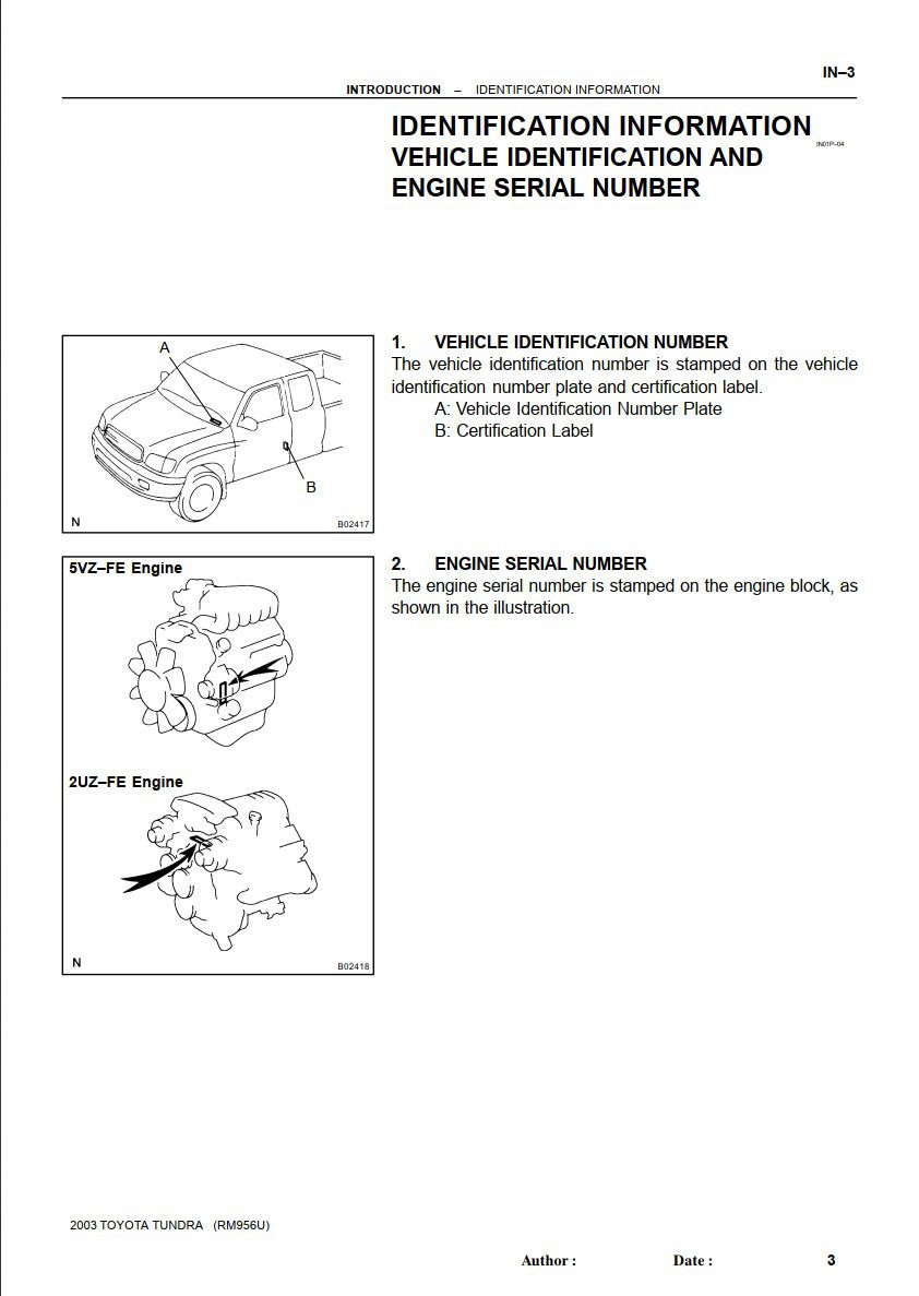 toyota tundra 2000 2003 repair manual