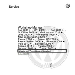 volkswagen passat cc 2009 workshop manual wheels nad tyres guide