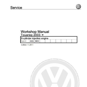 volkswagen touareg 2003 workshop manual