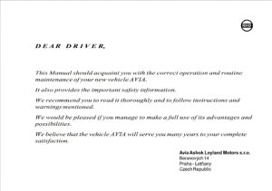avia d60 d120 e4 owner's manual