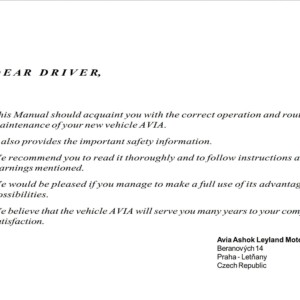 avia d60 d120 e5 owner's manual