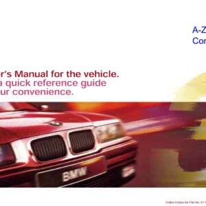 bmw 318 323 328 e36 1998 owners manual