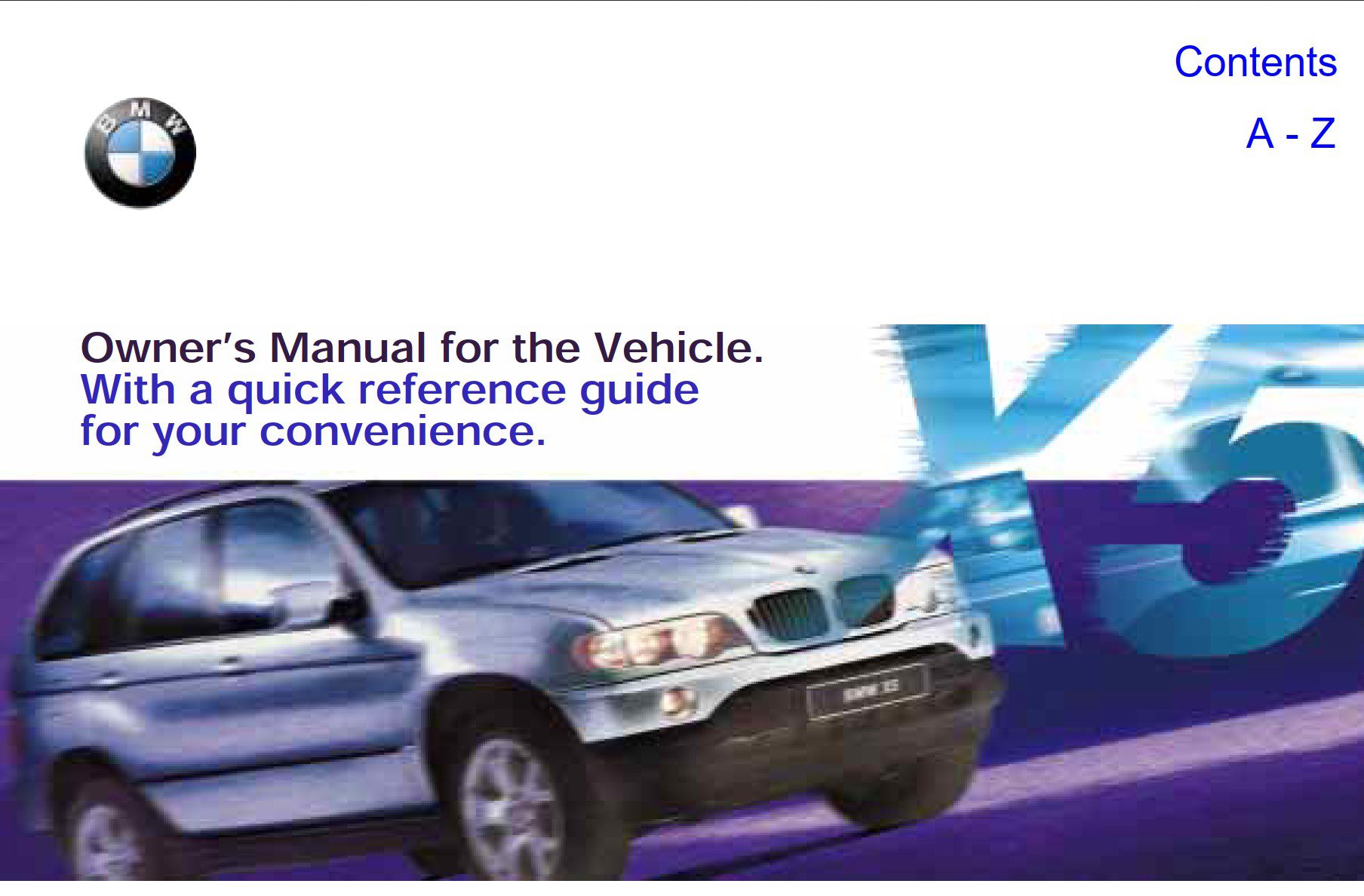 bmw x5 e53 owner's manual