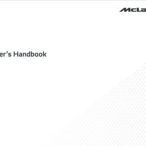 mclaren gt owner's manual
