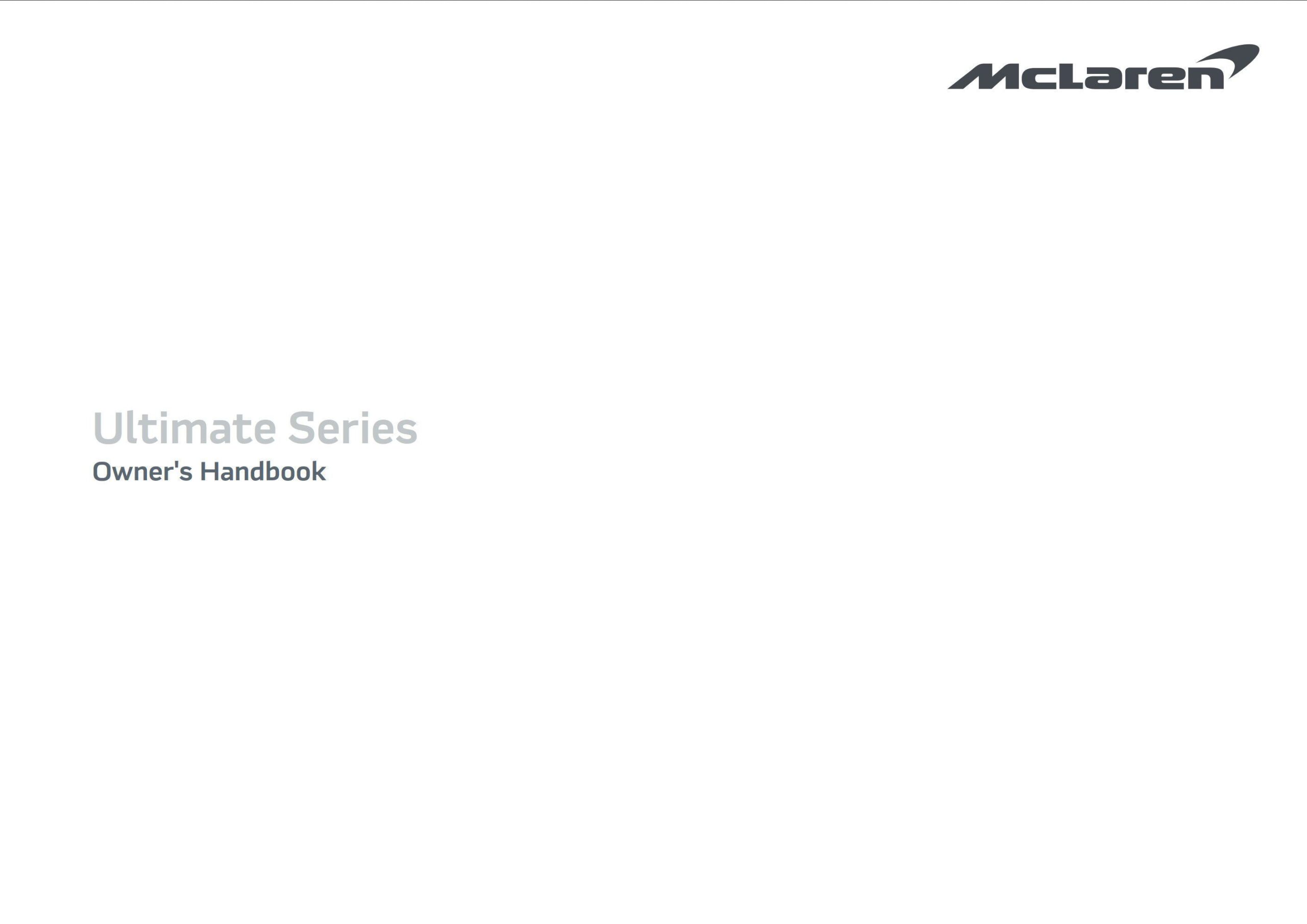mclaren senna owner's manual