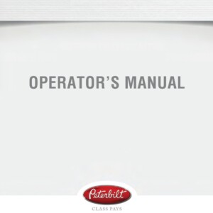 peterbilt 567 operator's manual