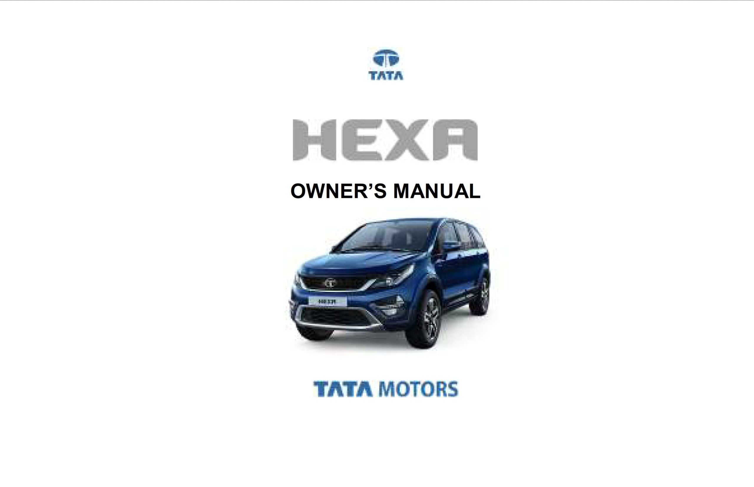 tata hexa owner's manual