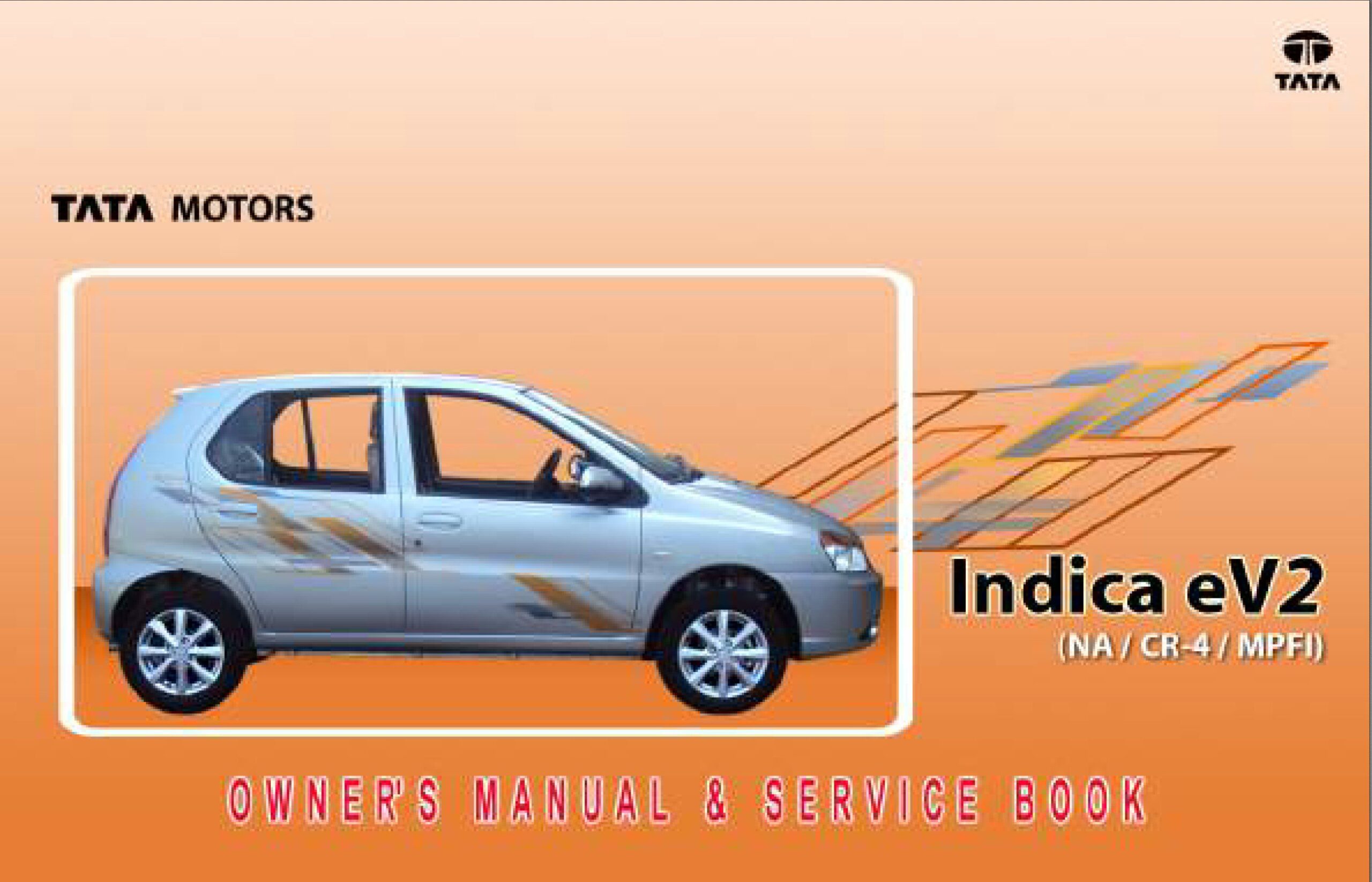 tata indica ev2 owner's manual & service book