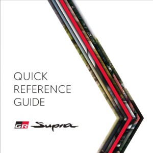 toyota supra 2021 owner's manual