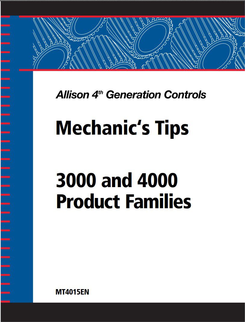 allison transmision mt4015en mechanic‘s tips
