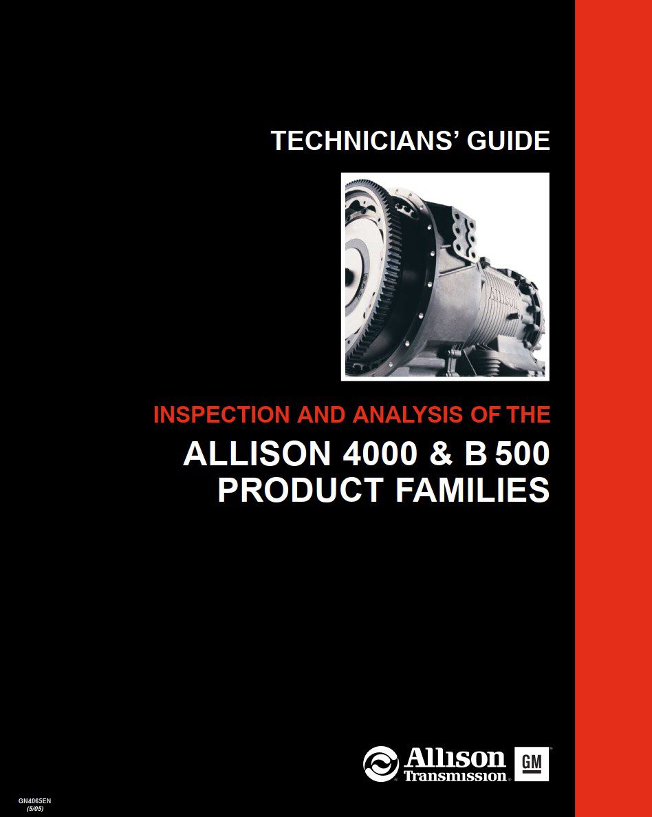 allison transmission 4000 b500 series 4k technicians guide