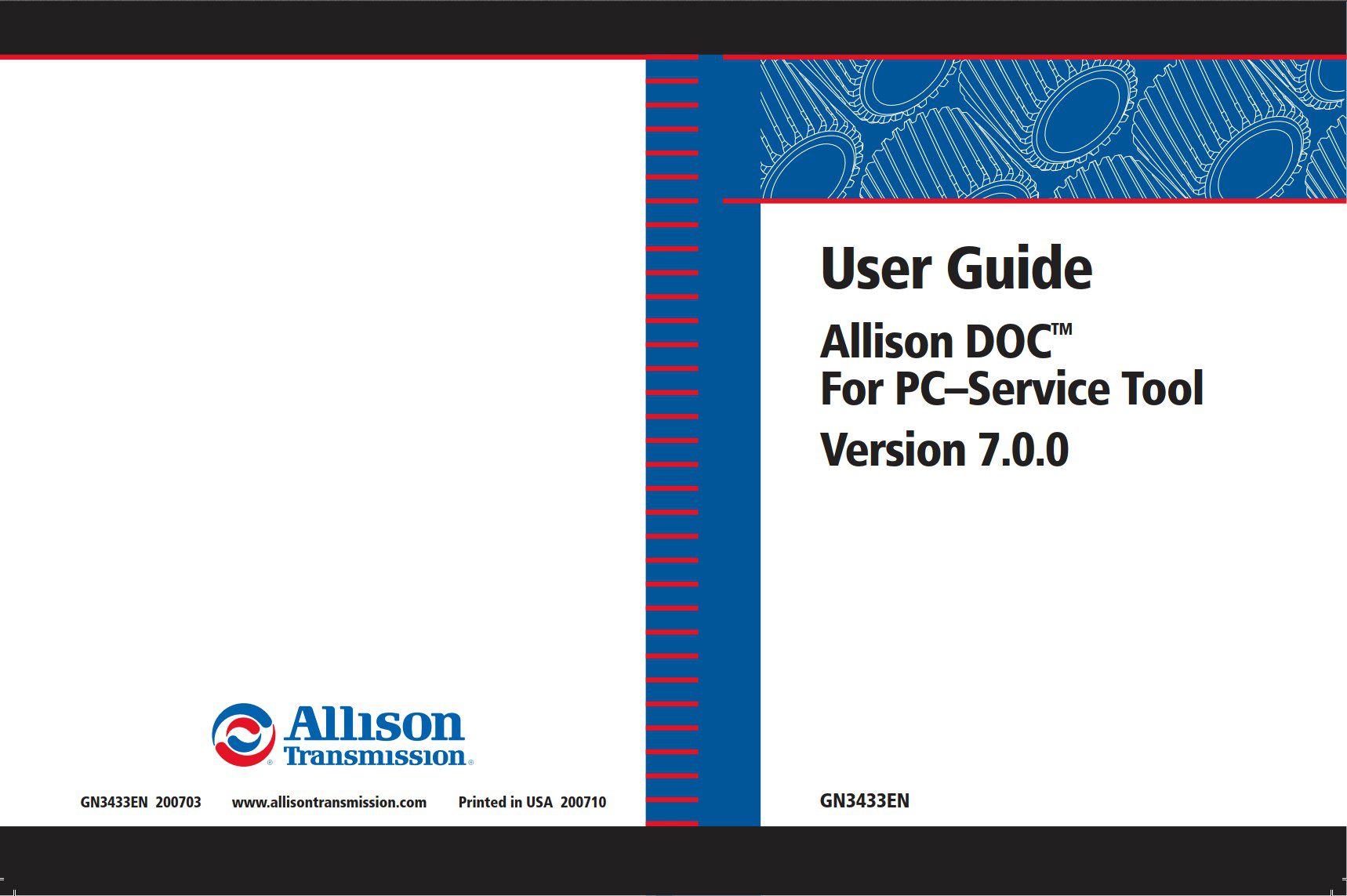 allison transmission doc 7.0 pc service tools – user guide