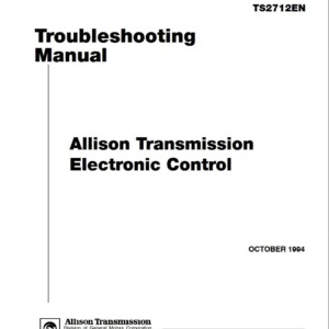 allison transmission electronic controls troubleshooting manual