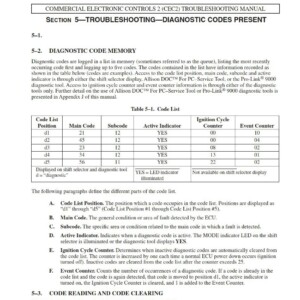 allison transmission troubleshooting codes manual