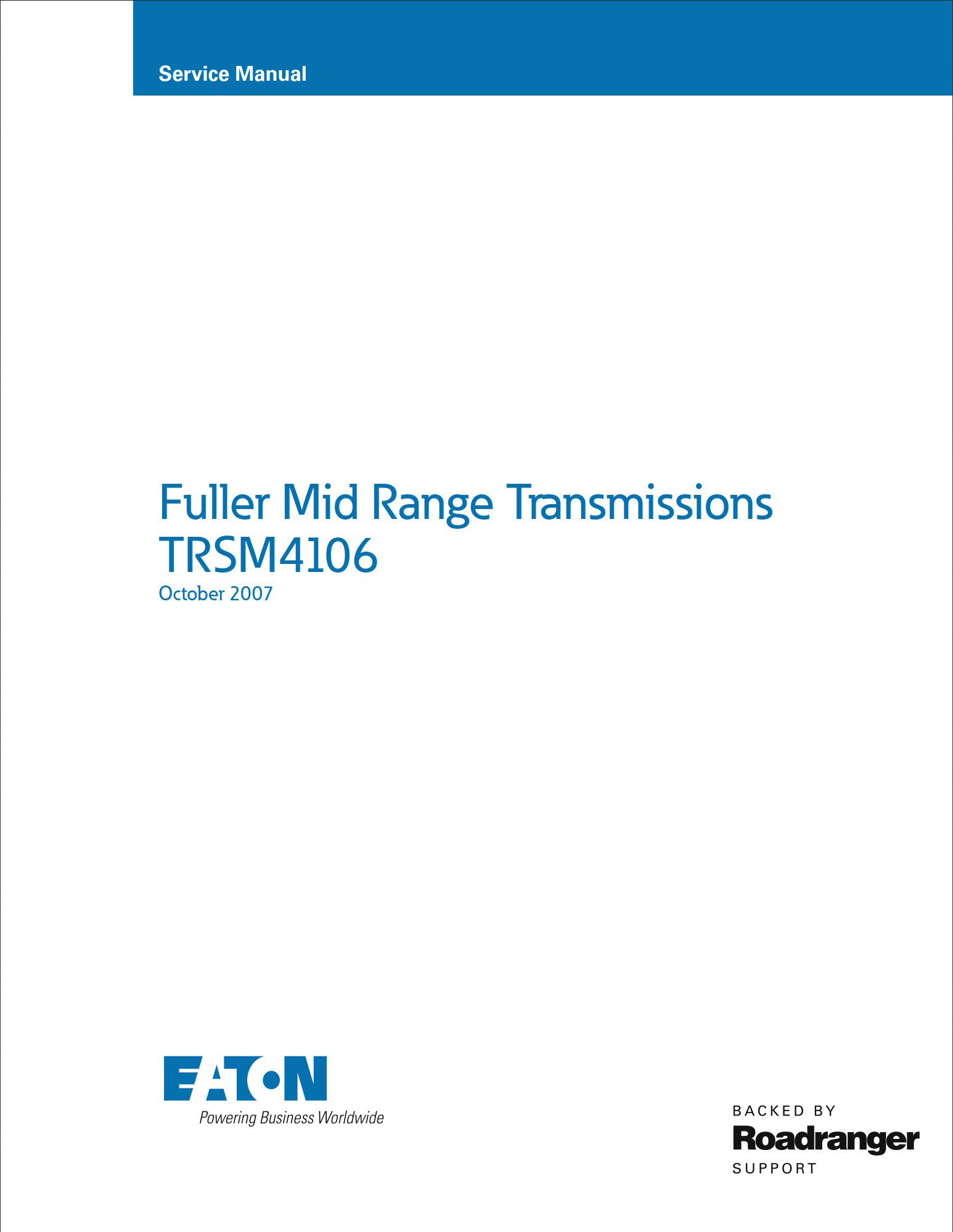 eaton 4106 and 5206 transmission service manual