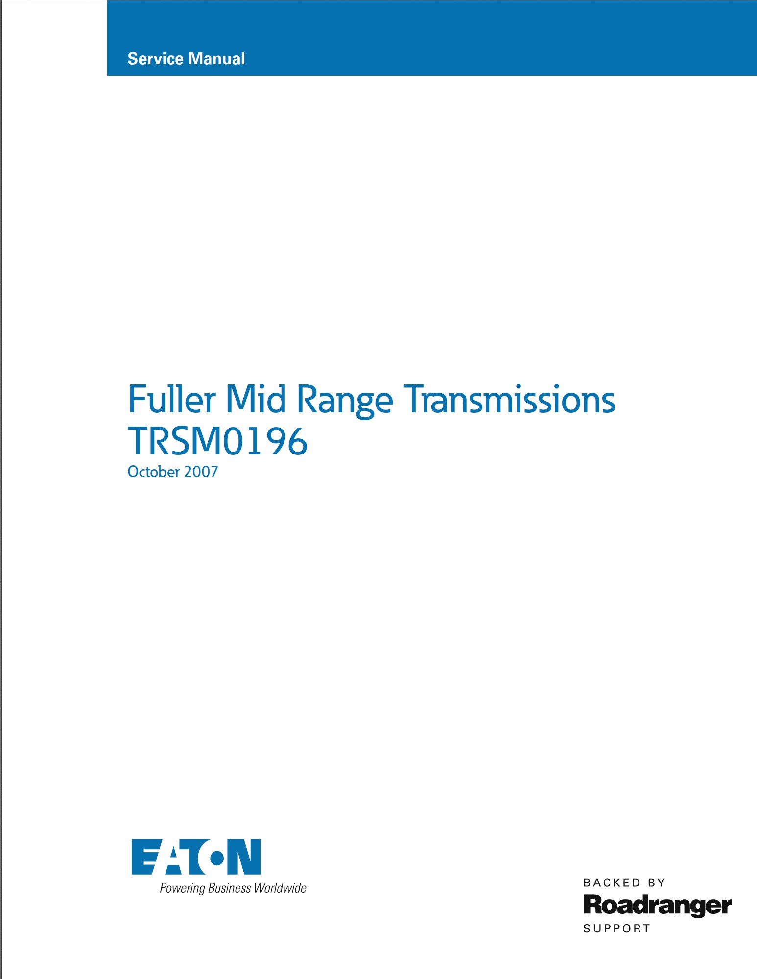 eaton cl 450 transmission service manual