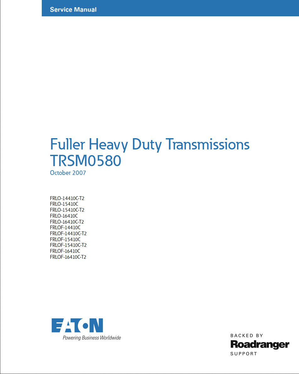 eaton frlo 16410c t2 transmission service manual