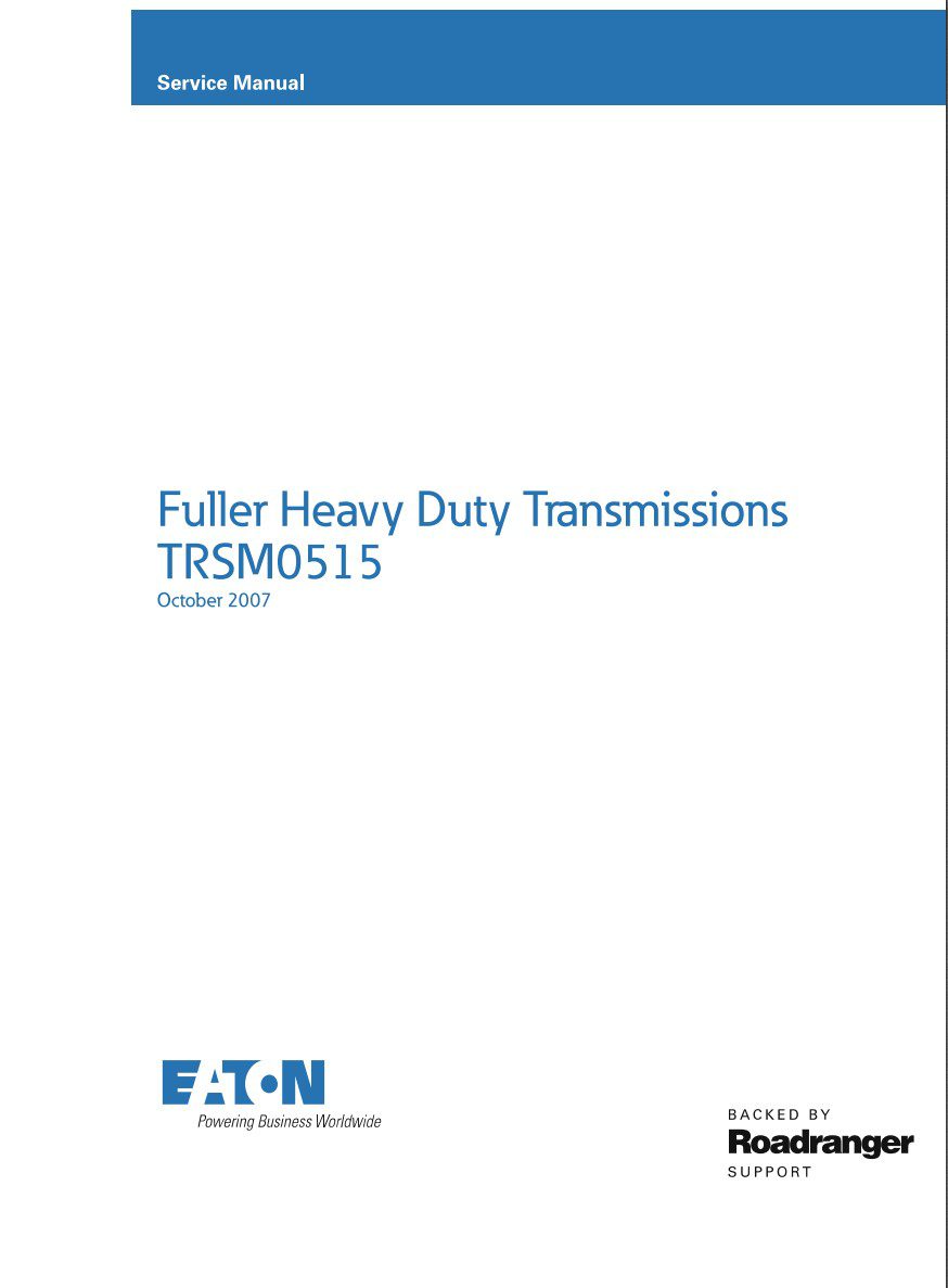 eaton rt 6610 series transmission service manual
