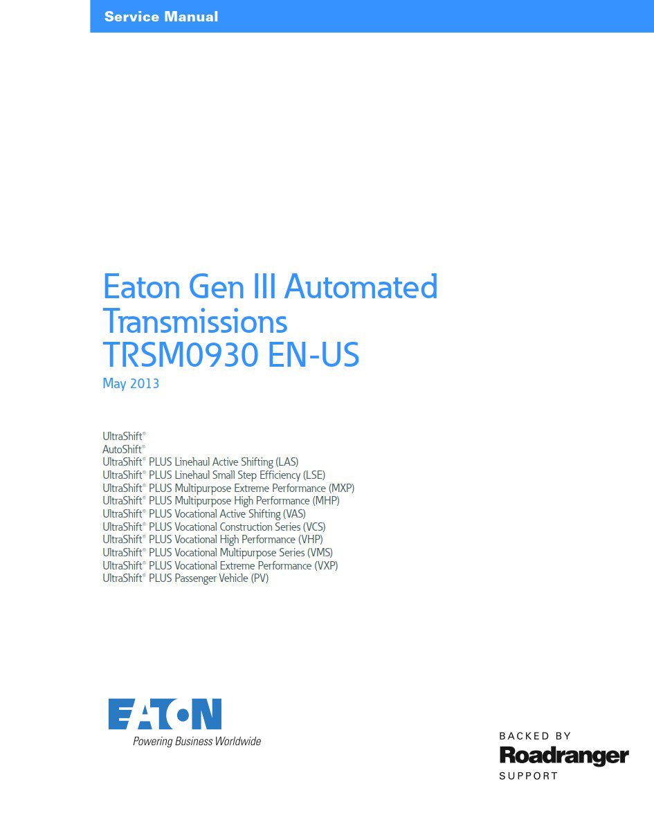eaton rtlo 18918a as3 transmission service manual