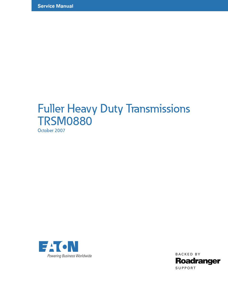 eaton rto 15618 transmission service manual