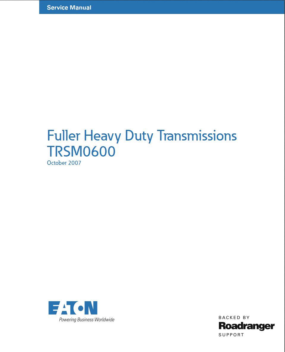 eaton rto 6613 transmission service manual