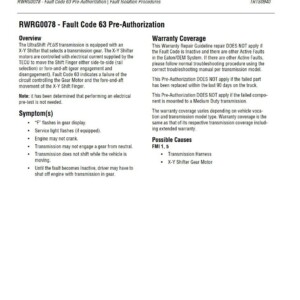 eaton rwrg0078 – fault code 63