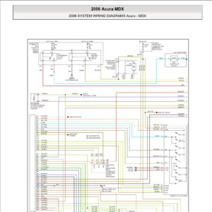 acura mdx 2003 0206 system wiring diagrams
