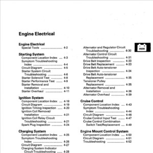 acura mdx 2007 2009 engine electrical