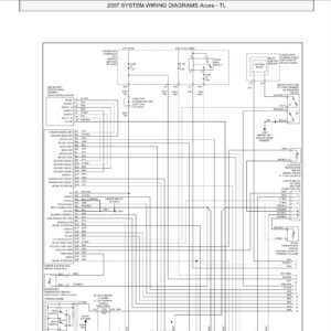 acura tl 2007 2008 system wiring diagrams