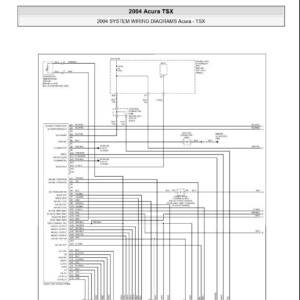 acura tsx 2004 system wiring diagrams