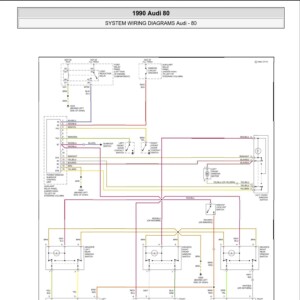 audi 80 1990 wiring diagram