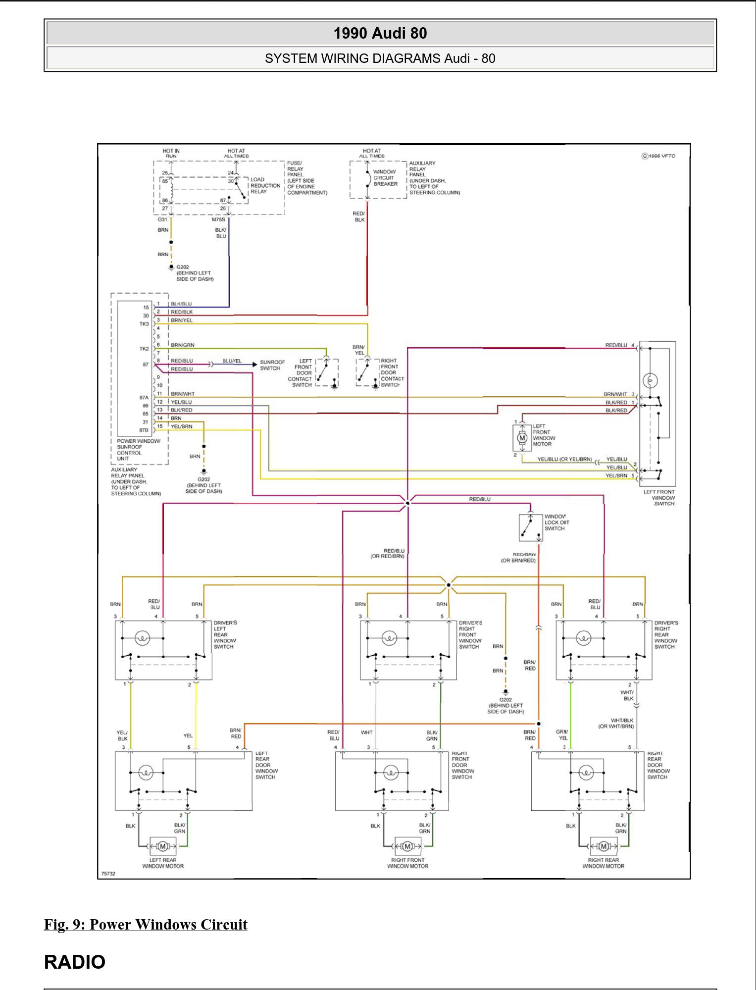 audi 80 1990 wiring diagram