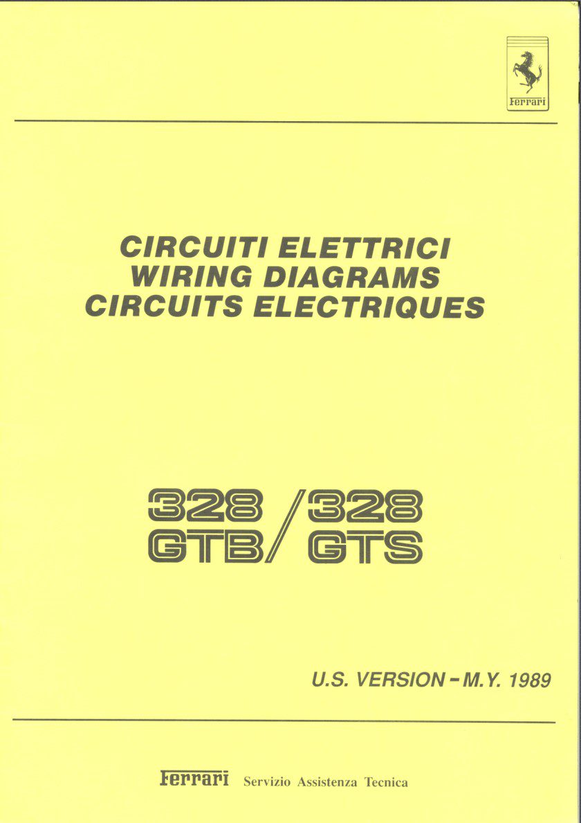 ferrari 328 gtb 328 gts wiring diagram
