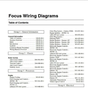 ford focus 2002 wiring diagrams