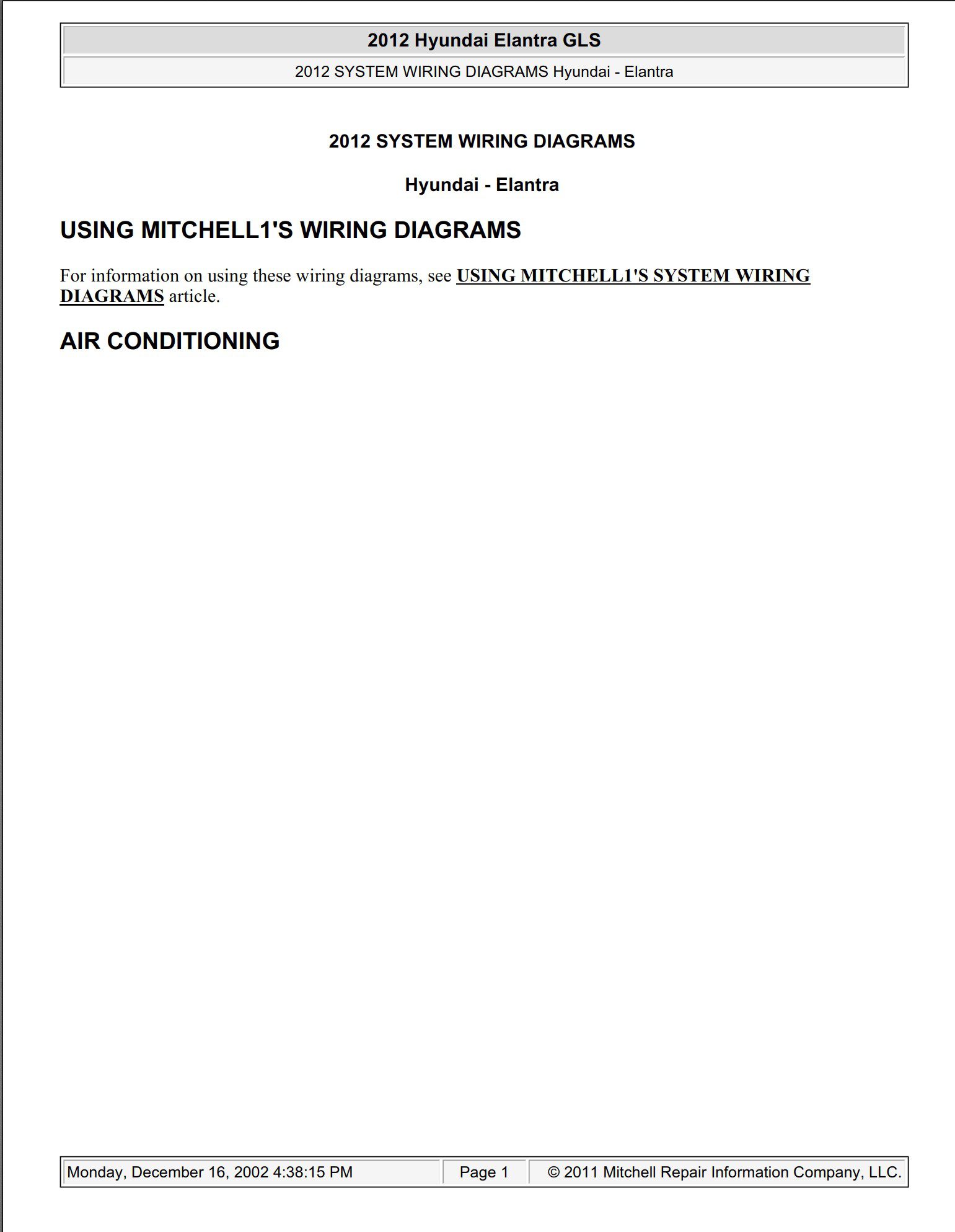 hyundai elantra 2012 wiring diagrams