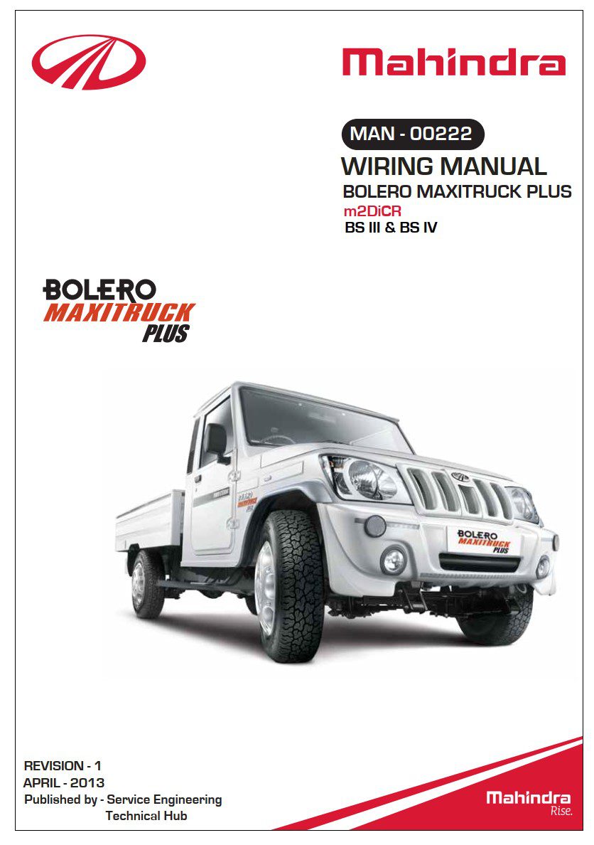 mahindra bolero wiring diagram