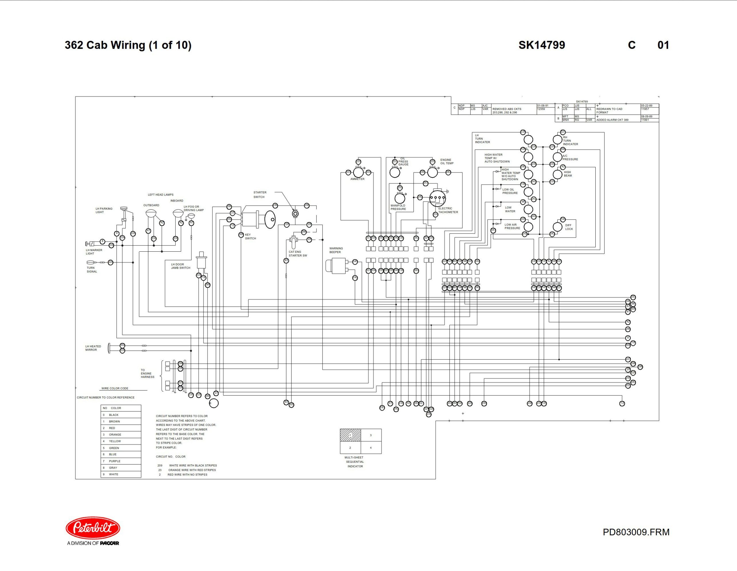 peterbilt 362 schematics wiring diagram