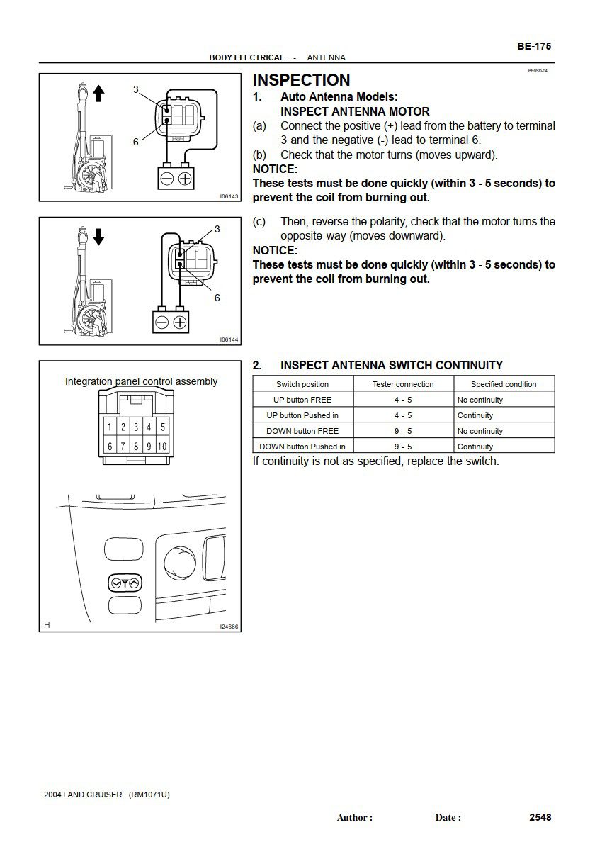 toyota land cruiser 1998 1999 2000 2001 2002 2003 2004 2005 2006 2007 electrical wiring diagram