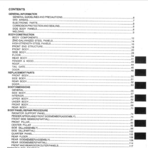 hyundai matrix 2002 body repair manual