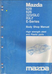 mazda 323 1985 body workshop manual