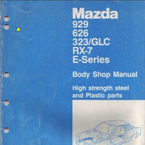 mazda 323 1985 body workshop manual