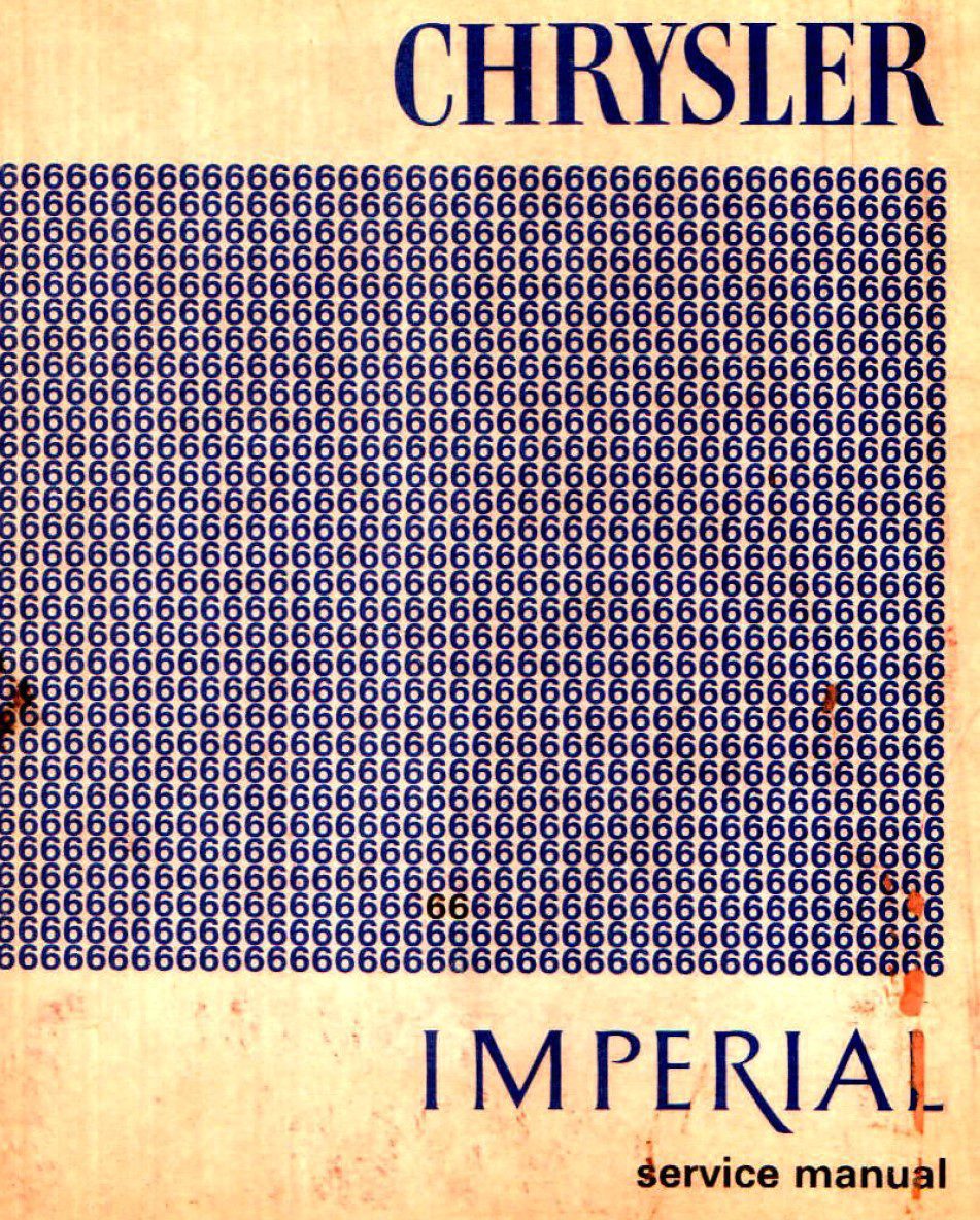 chrysler imperial 1966 workshop manual
