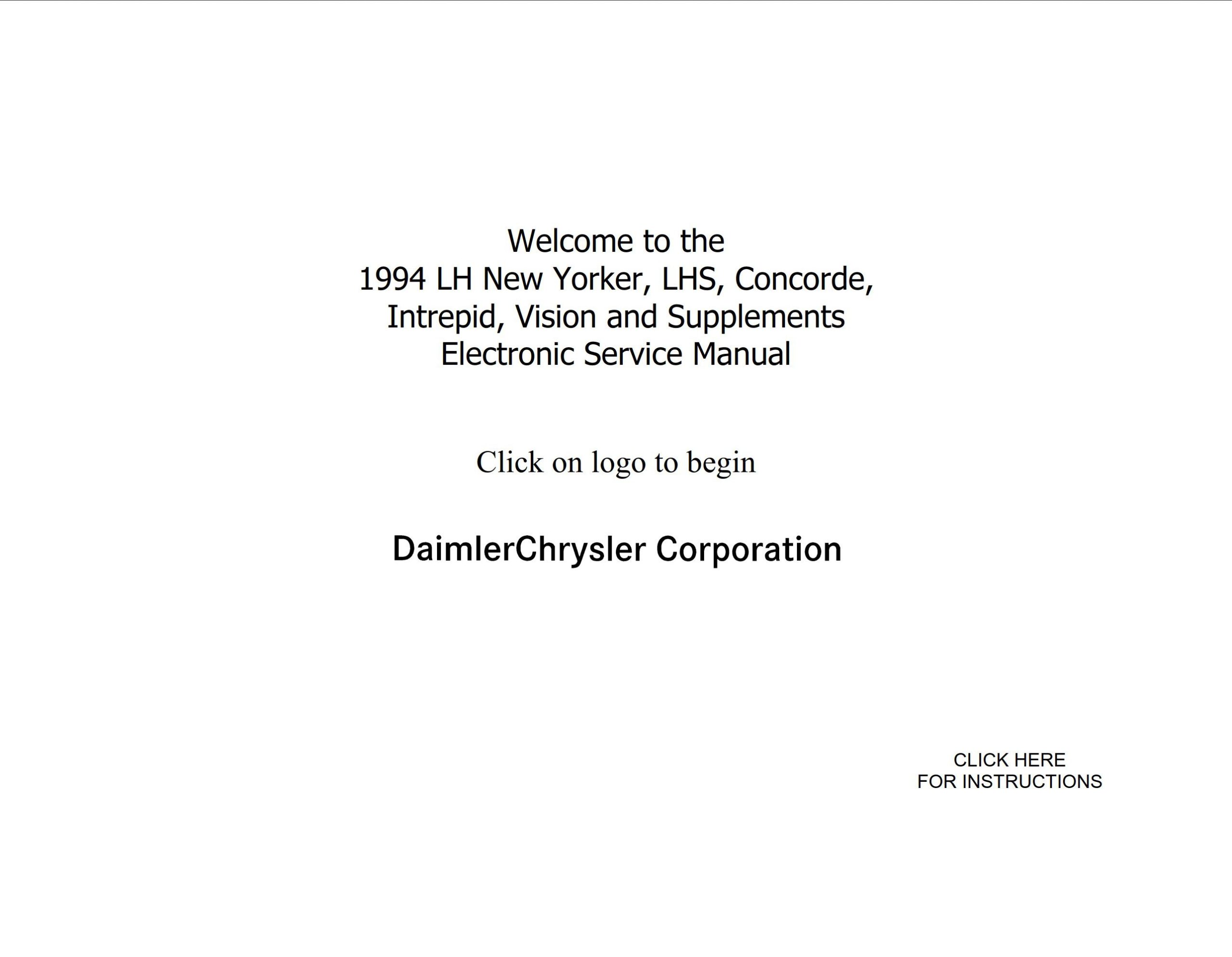 chrysler vision 1994 workshop manual